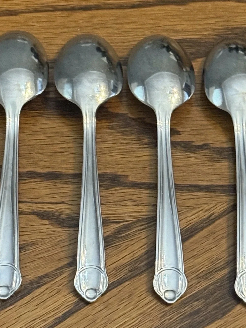 Mikasa CLASSICO SATIN Gerald Patrick 4 Teaspoons Stainless Flatware 6 1/4”